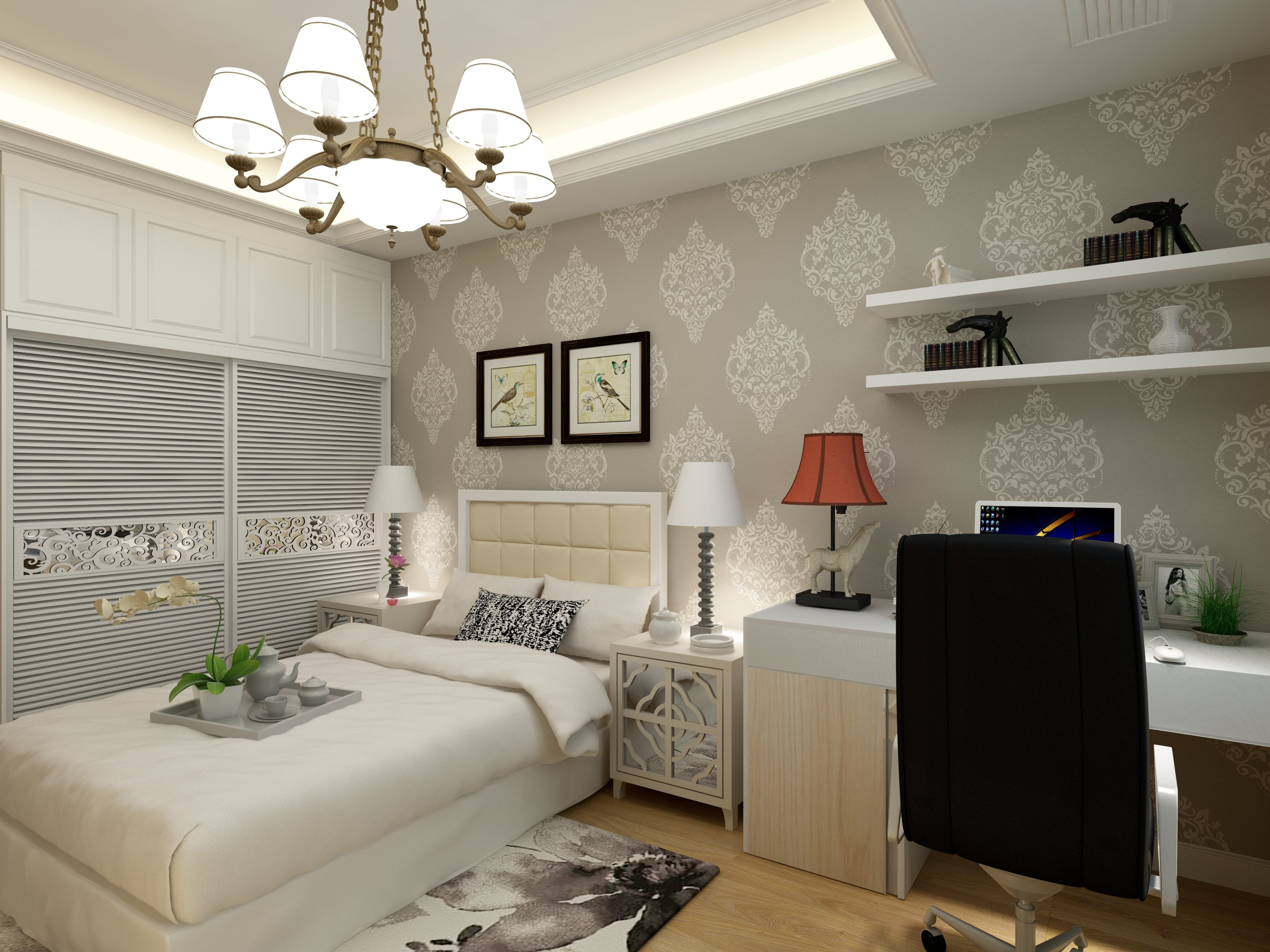 一盏床头灯，点亮了儿童房的学习空间，陪伴孩子学习、阅读，精致小巧，也成为房间的装饰，氛围的点缀。