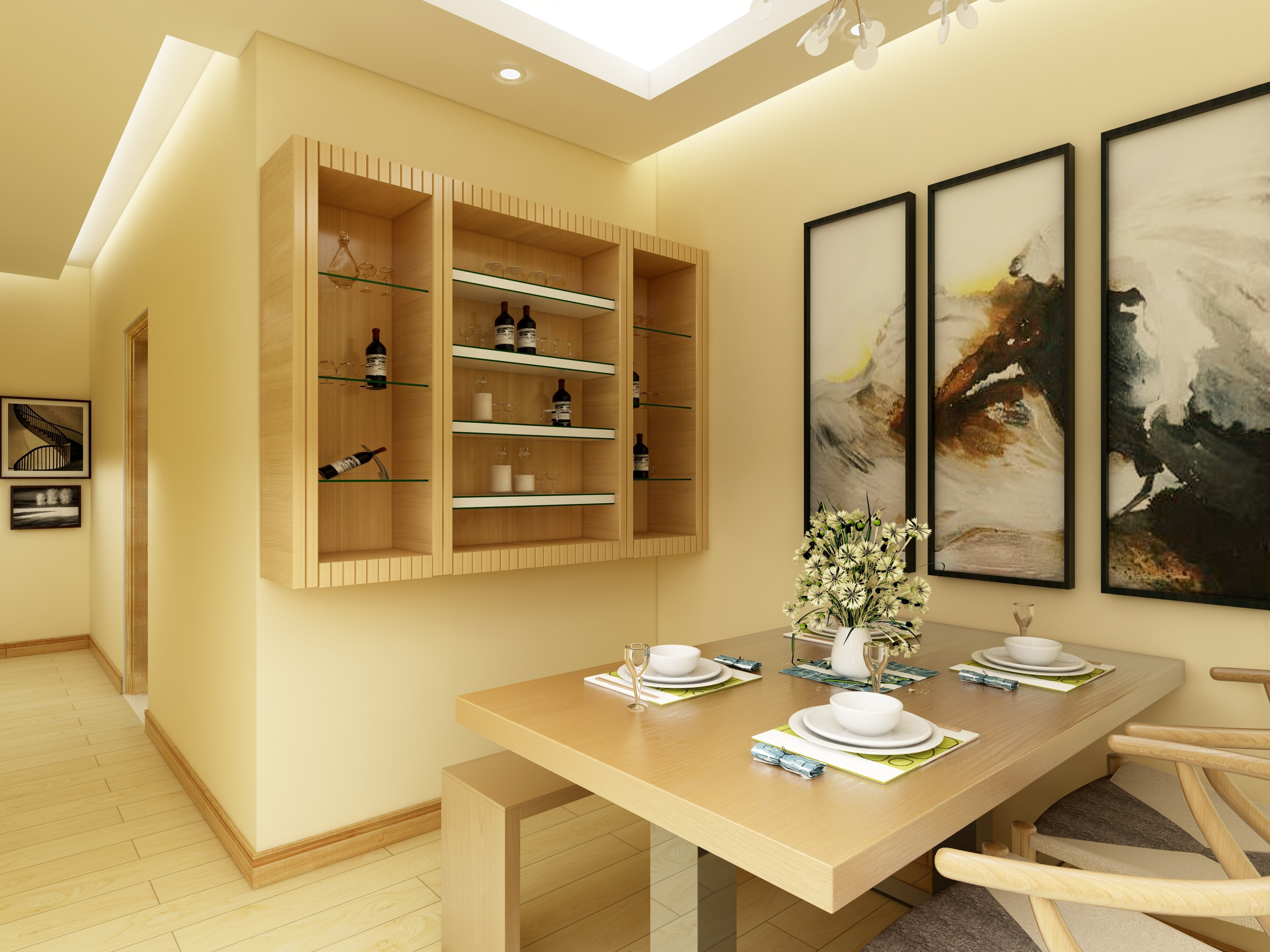 从色彩心理学的角度来说，餐桌上的餐布应该使用暖色系，因为新鲜明亮的颜色有利于促进人的食欲，让人心情愉悦，这也是许多餐厅主要采用红、黄系列的原因