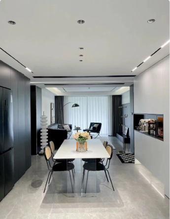 #如何装出高级感的家# 黑白灰极简装修，高级优雅耐看。
